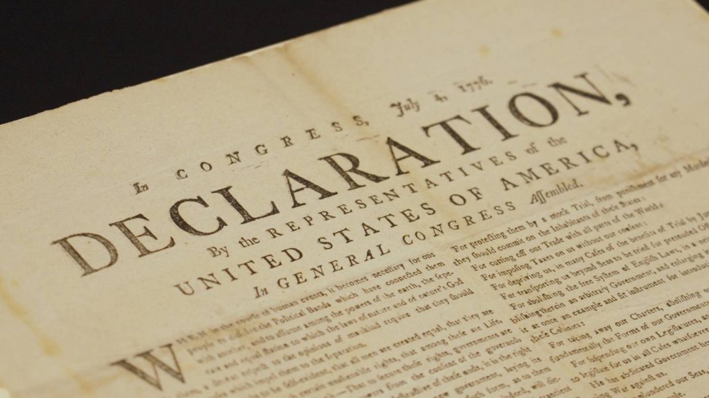 Rare Copy of Declaration of Independence Found by UK National Archives in Papers of Captured US Ship