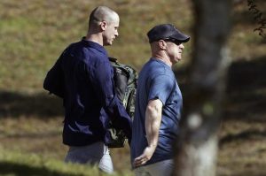 Bowe Bergdahl leaves the Fort Bragg courtroom