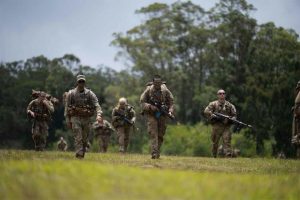 A U.S. Army Small Unit Ranger Tactics instructor