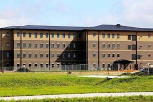 Construction work on barracks at Fort McCoy