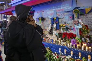 Memorial on Bourbon Street and Canal Street in New Orleans