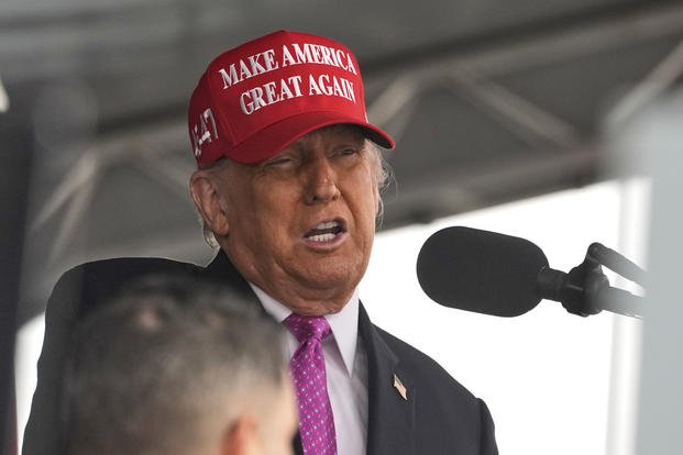ApNewsroom_Trump_West_Point_01929.jpg President Donald Trump speaks to United States Military Academy graduating cadets.