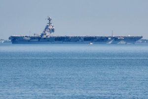 The USS Gerald R. Ford aircraft carrier