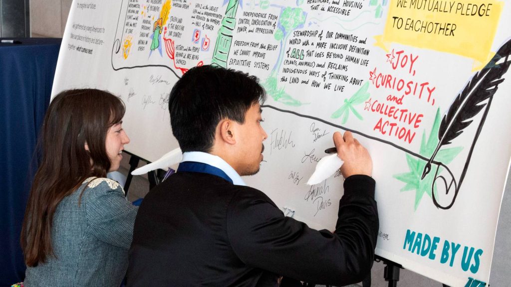 250 US 'Wish Walls' Share Gen Z's Hopes & Fears of America's Next 250 Years